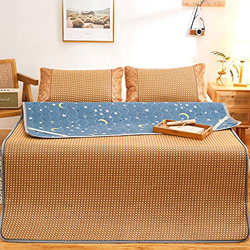 Mr.LQ Colchoneta De Verano E Invierno De Doble Uso, Colchoneta De Ratán, Colchón Plegable De Seda De Hielo Plegable para Dormitorio De Estudiantes De  características