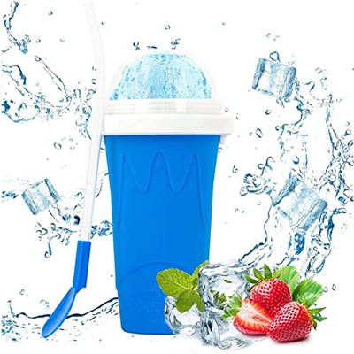 Aocase Slushy Maker Cup Granizadora Maquina Quick Frozen Smoothies Slushy Ice Cream Maker Summer Juice Ice Cream Cup Freeze Portable Squeeze Cup para 