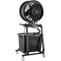 Ventilador De Pedestal Ventilador De Pie Oscilante De 90" Ventiladores Nebulizadores Industriales Con Tanque De Agua Grande De 42 L 3 Velocidades De V precio