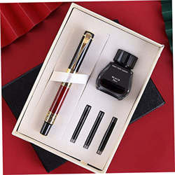 Odoukey Pen Fuente de Metal, Kit de lápiz Fuente de Metal de caligrafía con 3 convertidores de Recarga de Tinta para el Regalo de los Estudiantes, Jue características