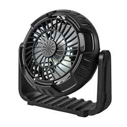 BIOSA Ventilador portátil USB recargable con luz nocturna LED, 5200 mAh, batería recargable, para el hogar, la oficina, viajes y al aire libre características