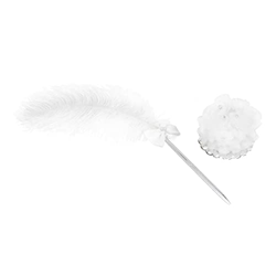 perfk Bolígrafo de Registro de Bodas, Pluma Blanca romántica, Juego de bolígrafos para Invitados, bolígrafo de Firma de Plumas para Ceremonia de Boda, características