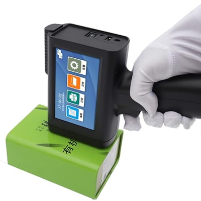Impresora de inyección de tinta móvil portátil de mano con pantalla táctil LED HD de 4,3 pulgadas para la fecha de producción Impresión del logotipo d