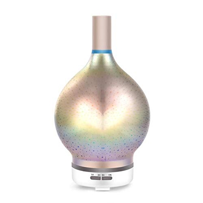 Samnuerly Humidificador Humidificador de difusor de Aroma 3D Humidificador de luz Nocturna aromática