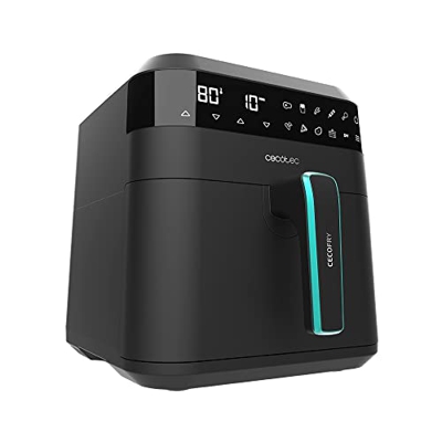 Cecotec Freidora sin Aceite 6 L de Aire Cecofry Experience 6000. 1700 W, Tecnología PerfectCook, Temperatura regulable de 80 a 200ºC, Panel de Control