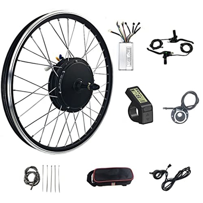 Amick Kit de conversión de Bicicleta eléctrica, 48V 1500W Kit de Motor de Bicicleta eléctrica Rueda Trasera Kit de conversión de Bicicleta eléctrica c