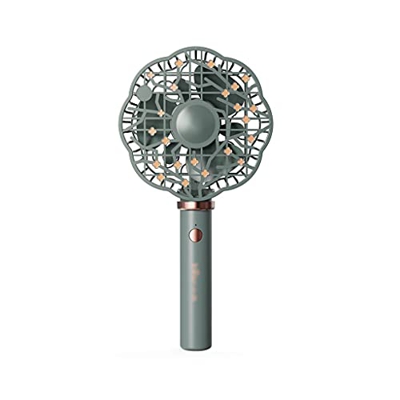 Rvlaugoaa Ventiladores de Mano Ventilador portátil de Mano 2.5-8 Horas TEMPUALIZACIÓN DE Trabajo USB Recargable BATERÍA APADOR Personal 3 Velocidad Aj