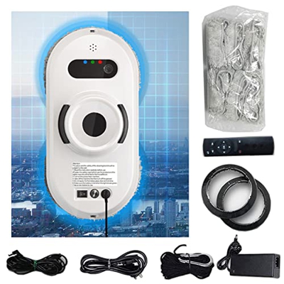 Niczu Robot Limpiador Ventanas, Aspiradora Limpieza Ventanas Robótica Inteligente Automática Adecuada para Herramientas Limpieza Vidrio Control Remoto