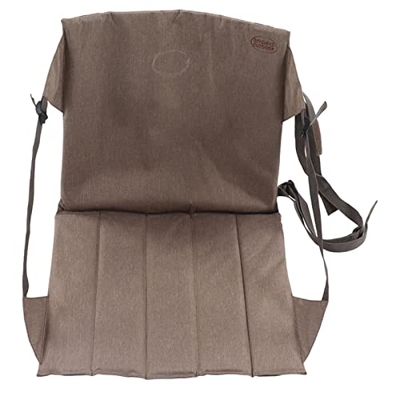 Okuyonic Cojín para Silla Plegable, Algodón Perlado, Color Caqui, Cojín para Asiento, Bolsillo Trasero, Resistente Al Desgaste, para Pescar Y Caminar