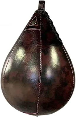 XD Designs Bola de Boxeo de Cuero Colgante de Pera de Boxeo giratoria Speedball Juego de Entrenamiento de Bolas de perforación de Boxeo con Bomba de i