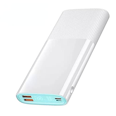 Power Bank Power Bank 20000mAh USB Tipo Pd Powerbank Cargador de batería externa portátil para smartphones, tablets y más PDQC3.0White