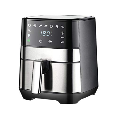 Freidora de Aire Inteligente Base programable de 1500 vatios para freír al Aire Pantalla táctil Digital 8 preajustes de Cocina, hogar y Cocina
