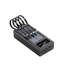 Power Bank Solar Power 100000mAh Portátil Carga Rápida Batería externa con Cable de Carga para Smartphones Tablets y Más Negro características
