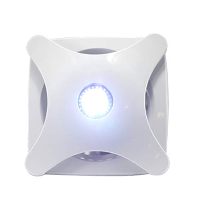 Ventilador de Escape QIQIDEIDAN, Ventilador de Pared, baño, Cocina, Ventilador silencioso bajo con luz LED, Ventilador de Techo