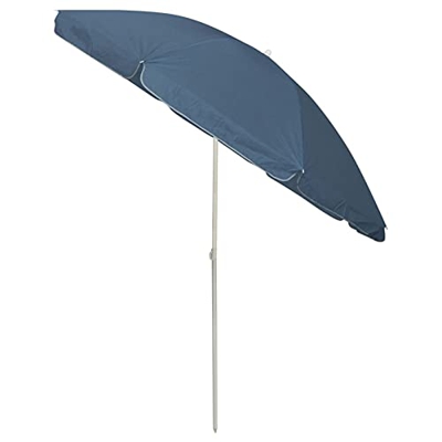 Gecheer Sombrilla de Jardín Sombrilla de Playa Azul 240 cm,Parasol para Terraza Balcón Exterior Café,Parasole para Terraza Jardín Playa Balcón Piscina
