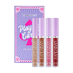 Labiales Mate Lipstick Poker Liquid Lip Lipstick Lipstick Fog Sets * 2.5ml Noodles Waterproof Cup Non Lip Glaze 4 Durable Stick Gloss Lipstick Labiale en oferta