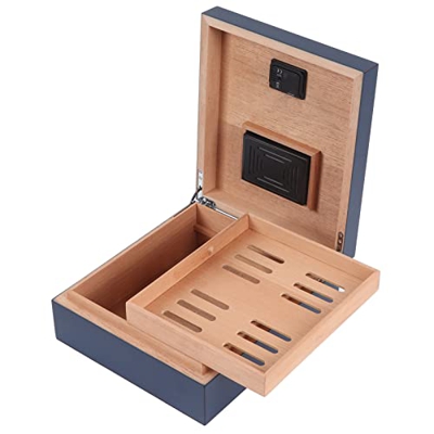 Okuyonic Gabinete Humidificador, Deflector de Almacenamiento de Doble Capa, Enfriador Humidificador de Estilo Moderno Fijo, Cedro Español para Almacen