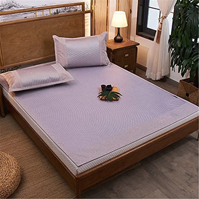 HCZS Colchoneta de enfriamiento de bambú de Seda Helada de Verano, colchón de Aire Acondicionado para Dormir Plegable de Doble Cara para Sala de Estar