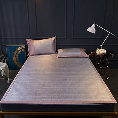 HCZS Estera de enfriamiento de Seda de Hielo de Verano, colchón de Dormir Suave y Plegable, Almohadilla de Aire Acondicionado Lavable para Dormitorio,