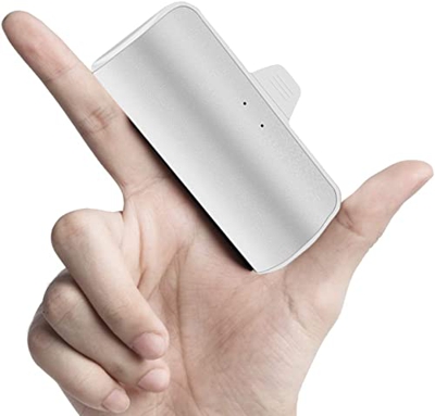 Power Bank Mini Cargador Portátil Para iPhone Con Cable Integrado [Actualizado], 3350 mAh Ultracompacto Power Bank Pequeño Cargador de Batería Compati