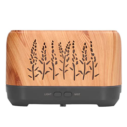 Betued Humidificador de Grano de Madera, difusor de Aceite Esencial de Apagado automático de 35db de bajo Ruido 5V 1A para el hogar para el Escritorio características