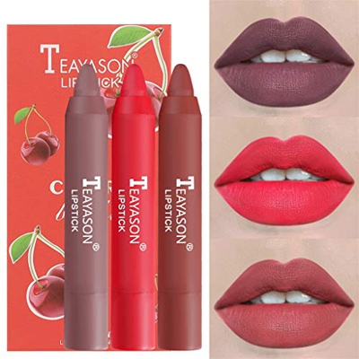 Labiales Rojos Lip Crayon Soft Gloss Long Makeup Waterproof Pen Lipstick Lipstick Lápiz duradero Dime Perfume