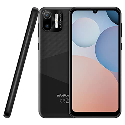 Android 12 Teléfono Móvil Libres Ulefone Note 6T, 3GB+64GB, 8.5mm Ultradelgado Dual SIM 4G Smartphone, Pantalla HD+ 6.1'', Ranura para 3 Tarjetas, Cám