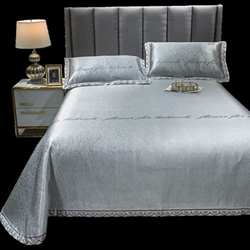 JFTMY Summer Silk Mat de Seda Tres Piezas Plegable Doble Doble acondicionamiento de Aire acondicionamiento Suave (Color : A, Size : 2M) características