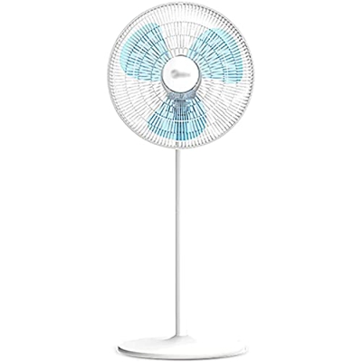 Habiba Ventiladores de Pie Pedestal de pie aspa Ventilador de Suelo Ajustable oscilante Pedestal Control de Perilla de Ajuste de 3 velocidades para Ve