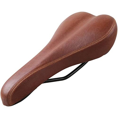 Roolina Sillín De Bicicleta Cómodo Impermeable,diseño Retro Material Cuero Cómodo Sofá Aumentar Y Espesar Almohadilla para Silla De Montar para MTB/Bi