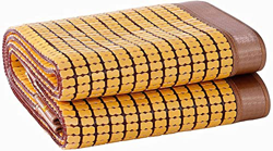 Ledpower Colchonetas para Dormir de Verano Colchón de Refrigeración Colchoneta de Bambú de Doble Borde Carbonizado Plegable Fácil de Limpiar/Golden Ye precio
