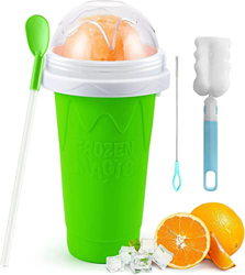 ZLZNX Slushie Maker Cup, Quick Frozen Smoothies Slushy Ice Cream Maker, Portable Squeeze Cup Slushy Maker, Summer Juice Ice Cream Cup Freeze Double La precio