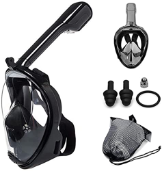 Máscara de snorkel para adultos, máscara de buceo de cara completa, máscara de buceo subacuática antivaho, máscara de buceo de cara completa, panorámi en oferta