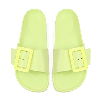 Cobofamily Chanclas Sandalias Para Salir De Piscina Moda Diseño Cinturón Cómodo Suave Talla 36-41 HECHO EN ESPAÑA (39, Verde Claro)