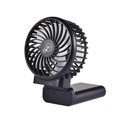 Moageme Mini Ventilador portátil 3 Horas de Carga, 15 Horas de duración de la batería Ventilador Plegable para entornos de Trabajo 4 velocidades