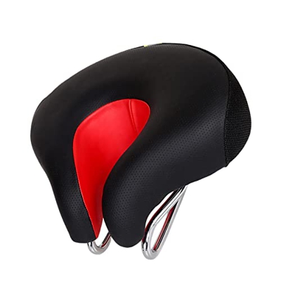 WOTEG Asiento de Bicicleta sin Nariz | Sillín de Bicicleta Suave,Cojín de Asiento de Bicicleta de montaña, Asiento de Bicicleta Suave y Transpirable, 