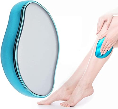Borrador de Pelo de Cristal,Depilación Física Indolora,Herramienta de Depilación de Exfoliación Sin Dolor,Depiladora Física Rápida y Fácil,Indolora De