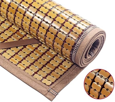 Ledpower Colchón Transpirable Plegable Colchonetas Frescas para Dormir de Verano Estera de Cama de Bambú, Natural Y Respetuosa con el Medio Ambiente S