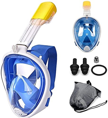 Máscara de snorkel para adultos, máscara de buceo de cara completa, máscara de buceo subacuática antivaho, máscara de snorkel de cara completa, panorá