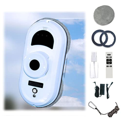 Niczu Limpiador de Robot Automático Inteligente de Limpieza de Ventanas con Control Remoto Inalámbrico Adecuado para Vidrio Interior al Aire Libre,Whi precio
