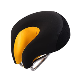 Richolyn Asiento de Bicicleta sin Nariz | Asiento de Silla de Montar sin Nariz,Cojín Suave para Bicicleta de montaña, cojín para Asiento de Bicicleta  características