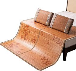 Ledpower Estera de Bambú de Uso de Doble Cara Natural Y Respetuosa con el Medio Ambiente, Estera de Dormir de Verano Transpirable Fácil de Limpiar en oferta