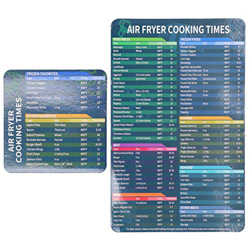Tabla de tiempos de cocción de la freidora de aire, hojas de trucos magnéticas Hoja magnética de la freidora de cocina Accesorios de utensilios de coc precio