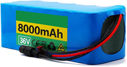 stdpcxz Batería De Bicicleta Eléctrica 36V 8000Mah, 10S3p Batería De Litio, para Monociclo Eléctrico De Auto Equilibrio Scooter, con Cargador Y BMS 36 precio