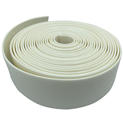 Correa de vinilo de 2 pulgadas de ancho para patio, piscina, césped, jardín, muebles, rollo de 20 pies y 20 cierres (blanco) en oferta