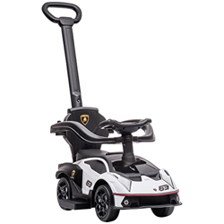 AIYAPLAY 2 en 1 Coche Correpasillos para Niños 12-36 Meses Lamborghini Essenza SCV12 Andador Empujador con Bocina Mango de Empuje y Barandilla Extraíb en oferta