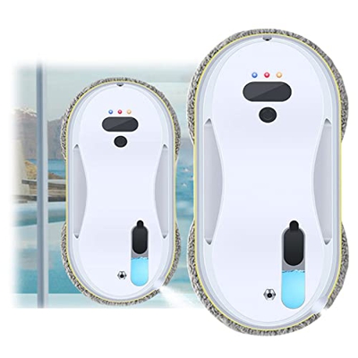 Niczu Robot Limpiador de Ventanas, Limpieza de Ventanas Robótica 2800Pa Fuerte Succión, Robot Limpiador de Ventanas Eléctrico con Control Remoto para 