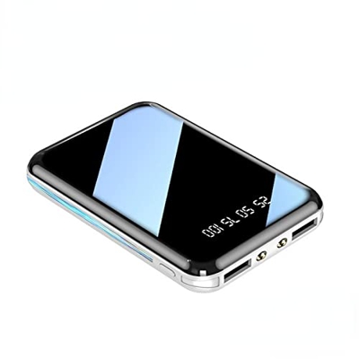 Batería externa portátil 80000 mAh Pd 20 W Oneway Charging con batería digital para smartphones, tablets y más, color blanco