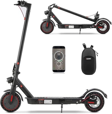 isinwheel S9Pro Patinete Electrico - 350W Motor, Largo Alcance 25km, Velocidad Máxima 25km/h, Patinetes Eléctricos Plegable, Control de App y Control 