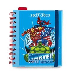 Agenda 2022 2023 Marvel classic - Agenda escolar 2022 2023 dia por página desde agosto de 2022 a junio de 2023 │ Vuelta al cole material escolar - Age precio